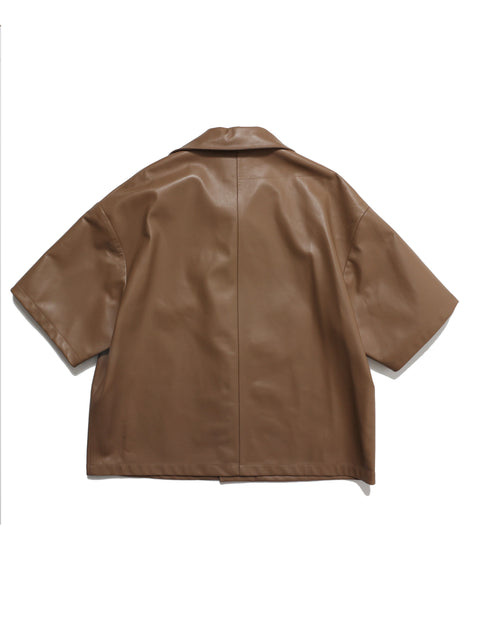 Nappa brown paper bag bowling shirt