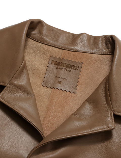 Nappa brown paper bag bowling shirt