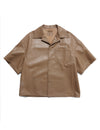 Nappa brown paper bag bowling shirt