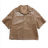 Nappa brown paper bag bowling shirt